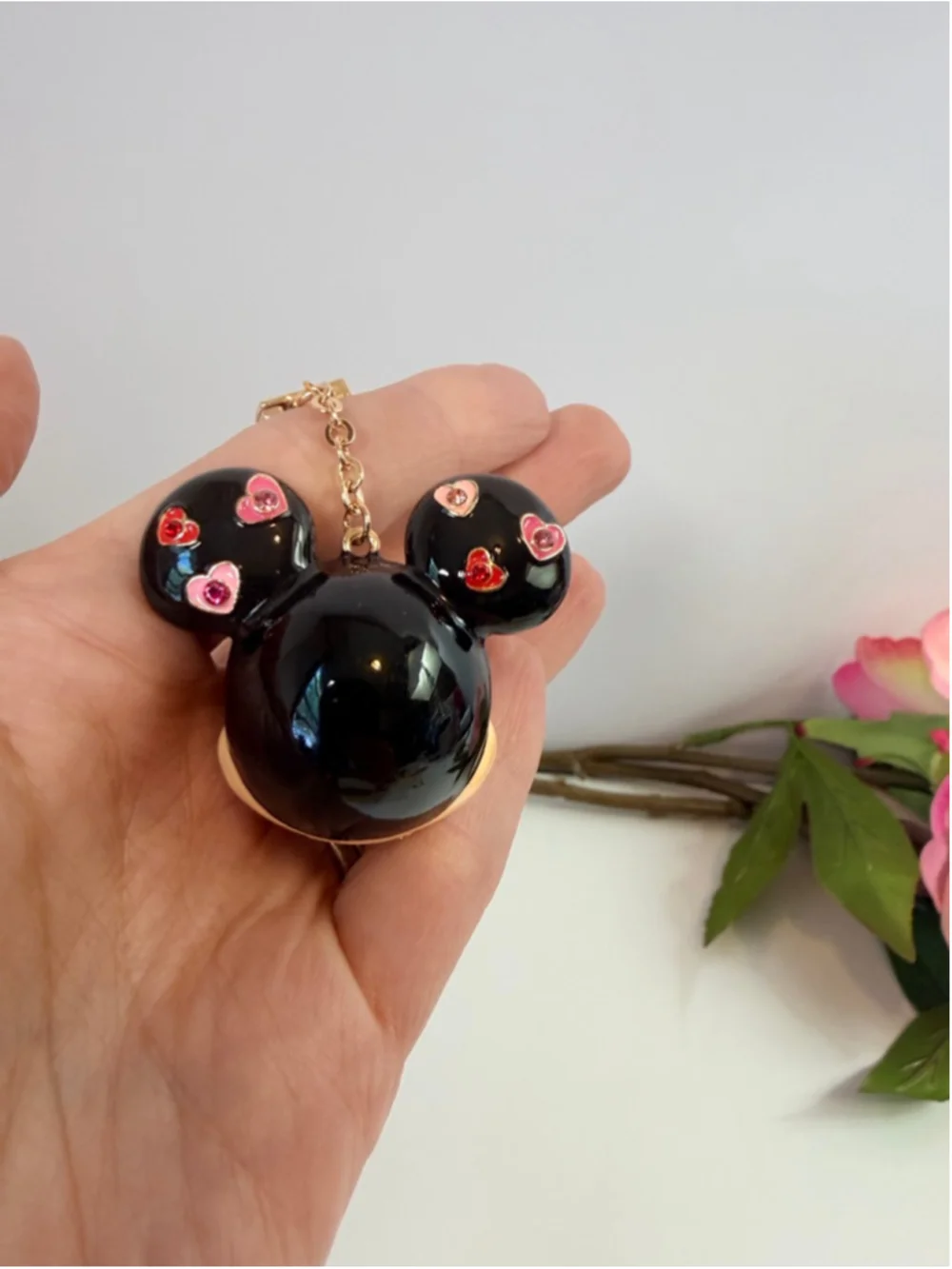 BaubleBar x Disney Mickey Mouse Heart Charm Keychain Bag Charm